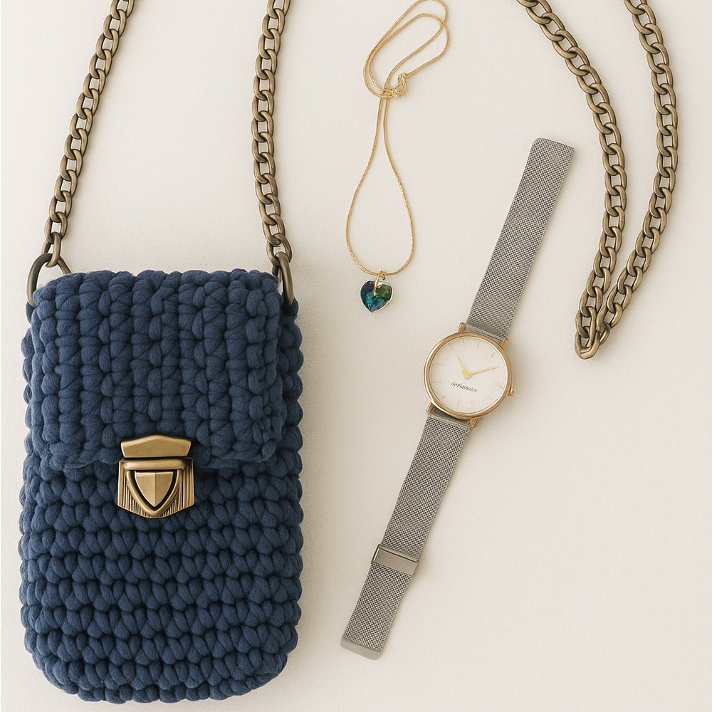 Navy Blue Crossbody Bag